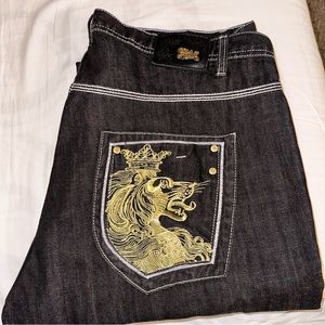 G-Unit black jeans with gold
